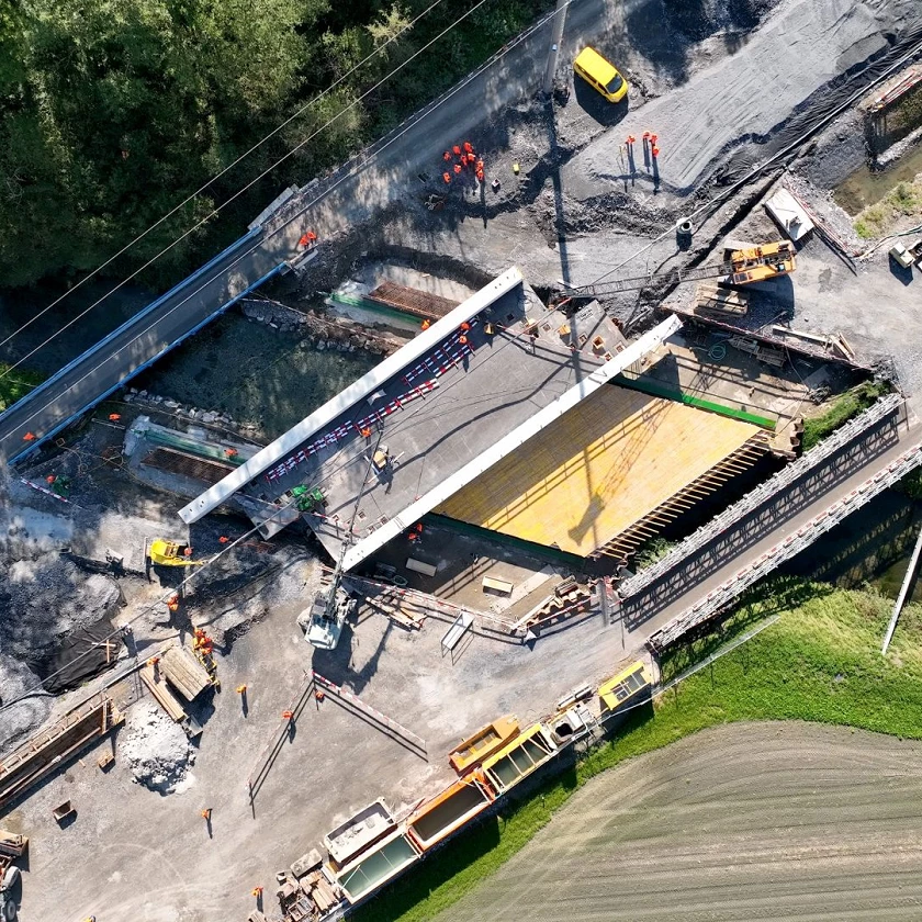 Brückenverschub Buchser-Giessen Brückenverschub Buchser-Giessen